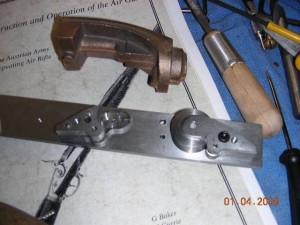 Bridles fitted to lockplate stock