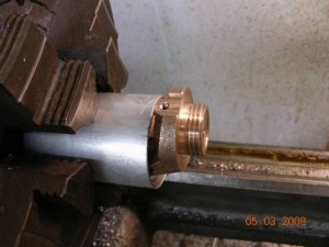 Receiver end threaded and machined square