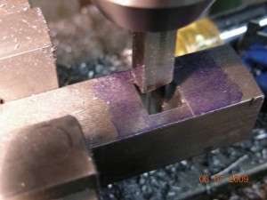 Square M2 tool steel incremtally scraping walls