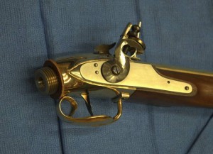 Receiver and lock - double neck hammer from French pistol