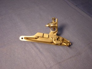 Davis lock affixed to custom lockplate