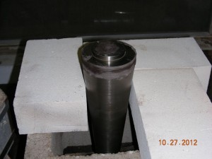 Flask assembled for brazing